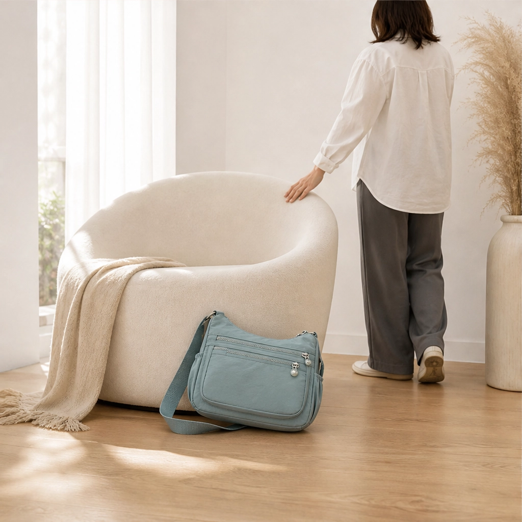 Willowbrook™ – Lightweight 4-Pocket Nylon Crossbody Bag + 50% OFF