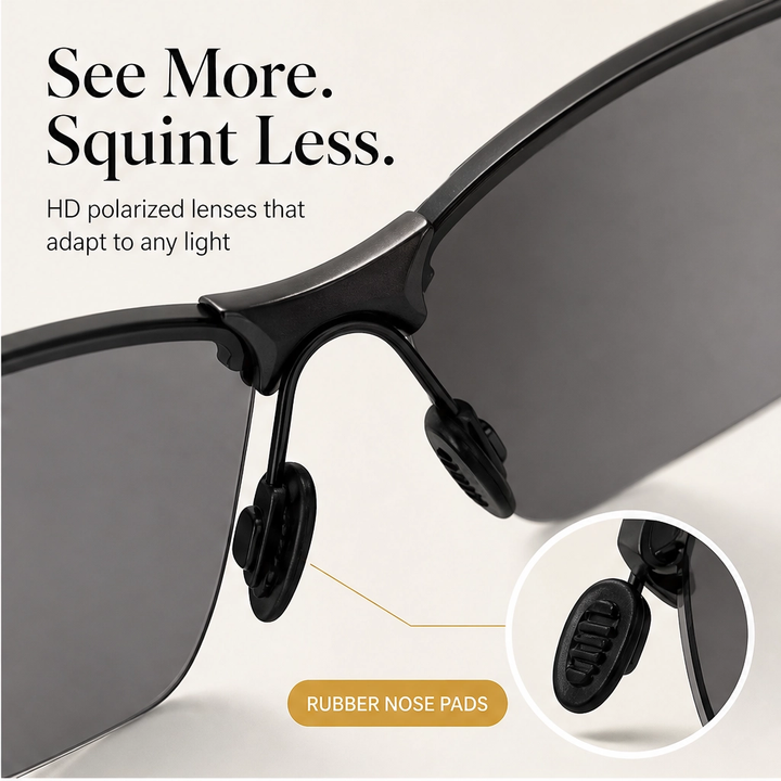 Lumora – Photochromic Polarized UV400 Sunglasses, Auto-Adjusting Lenses for Driving, Hiking &amp; Beach + 50% OFF