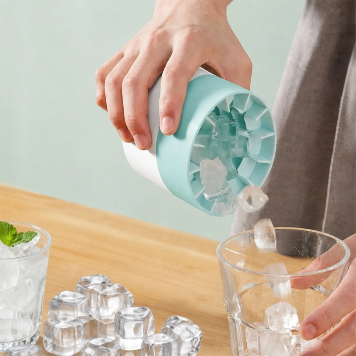 Frostwick™ – Press-to-Release Silicone Ice Cube Cup with Snap-Out Cubes &amp; Stackable Design + 50% OFF