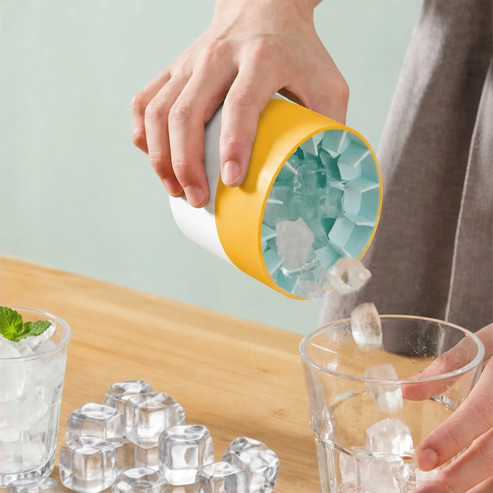 Frostwick™ – Press-to-Release Silicone Ice Cube Cup with Snap-Out Cubes &amp; Stackable Design + 50% OFF