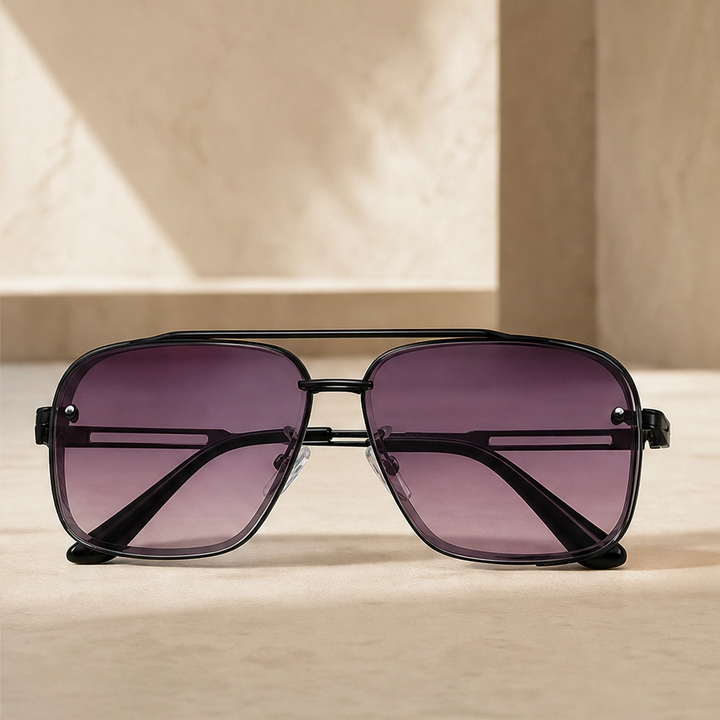 Halsted™ – Retro Double-Bridge Metal Frame Sunglasses with UV400 Protection + 50% OFF