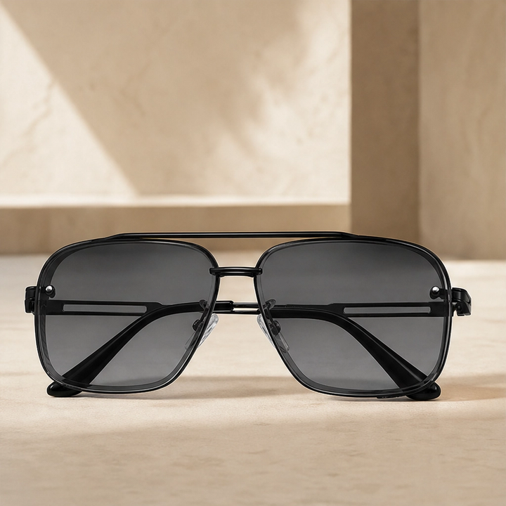 Halsted™ – Retro Double-Bridge Metal Frame Sunglasses with UV400 Protection + 50% OFF