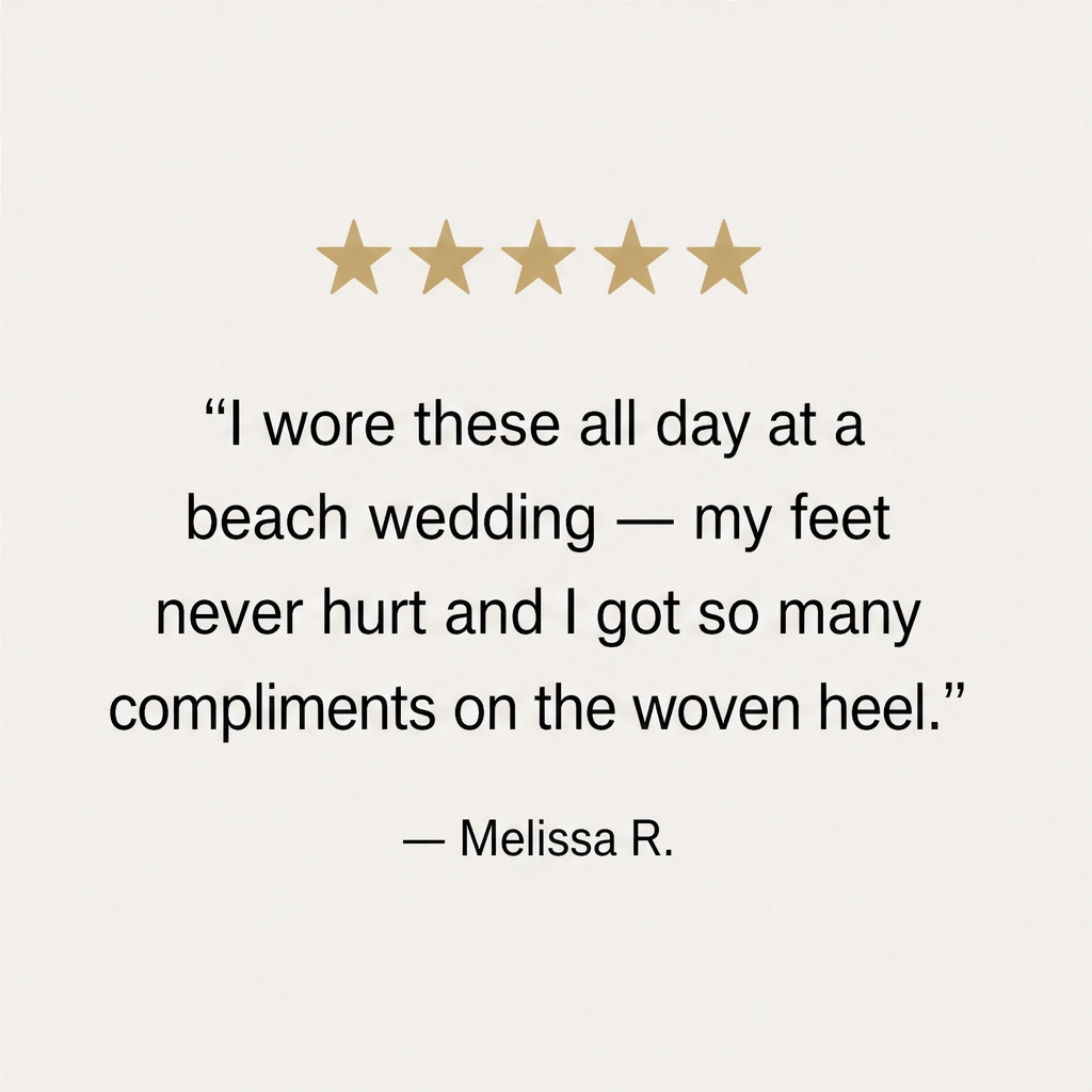 Solamatte™ – Woven Platform Wedge Sandals with Secure Double Ankle Straps + 50% OFF