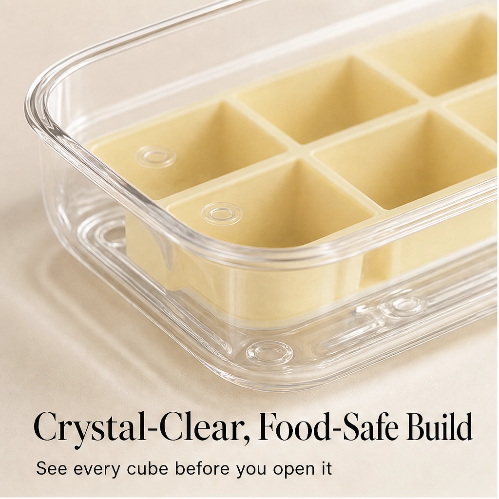 Snapfrost™ – Easy-Release 6-Cube Mini Ice Tray with Leak-Proof Lid + 50% OFF