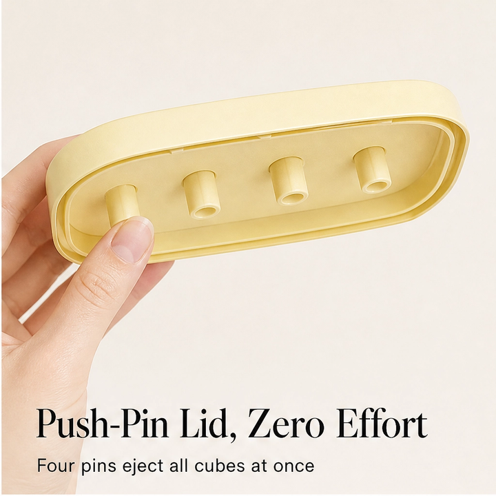 Snapfrost™ – Easy-Release 6-Cube Mini Ice Tray with Leak-Proof Lid + 50% OFF