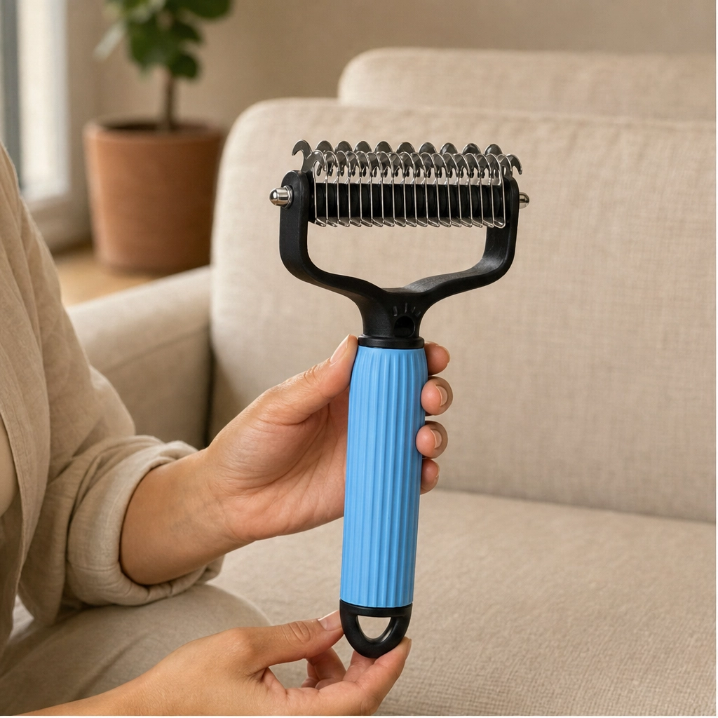 Furwell™ – Dual-Sided Dematting &amp; Deshedding Comb for Dogs &amp; Cats + 50% OFF