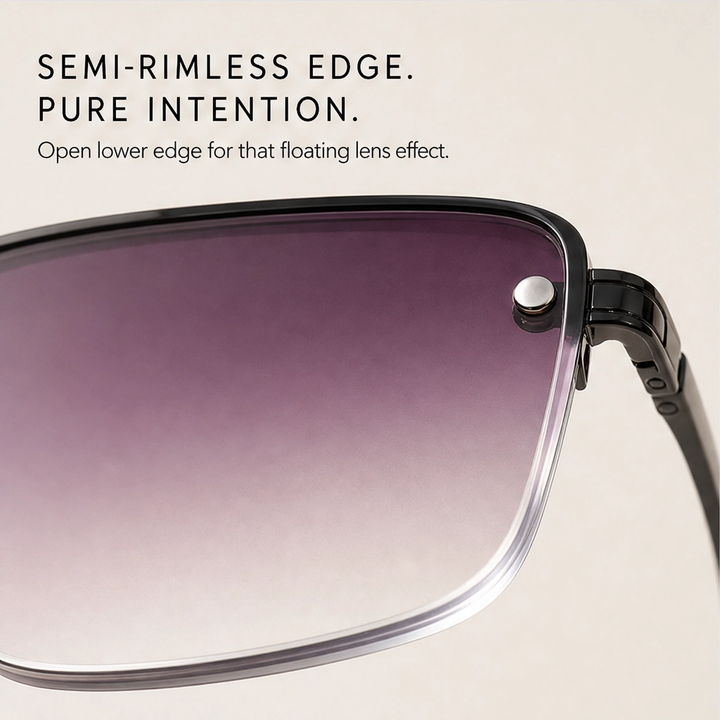 Halsted™ – Retro Double-Bridge Metal Frame Sunglasses with UV400 Protection + 50% OFF