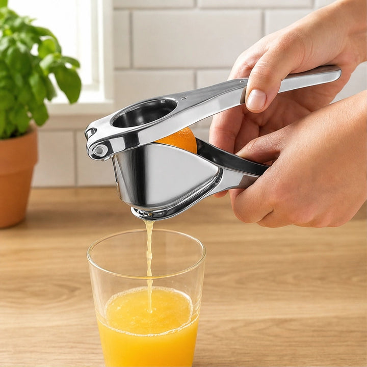 Zestwell™ – Stainless Steel Hand Press Citrus Squeezer for Lemons, Limes &amp; Oranges + 50% OFF