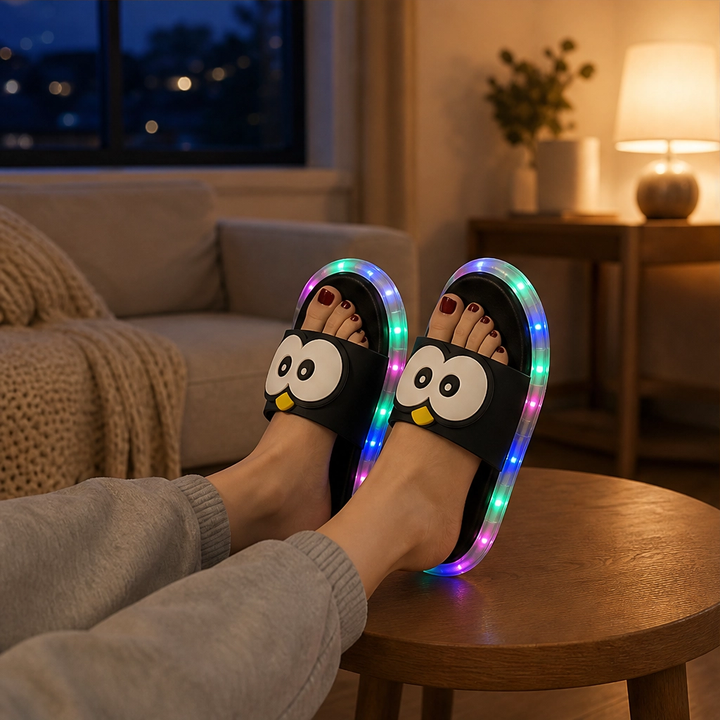 Glimmaro™ – Color-Changing LED Glow Cartoon Slide Sandals + 50% OFF
