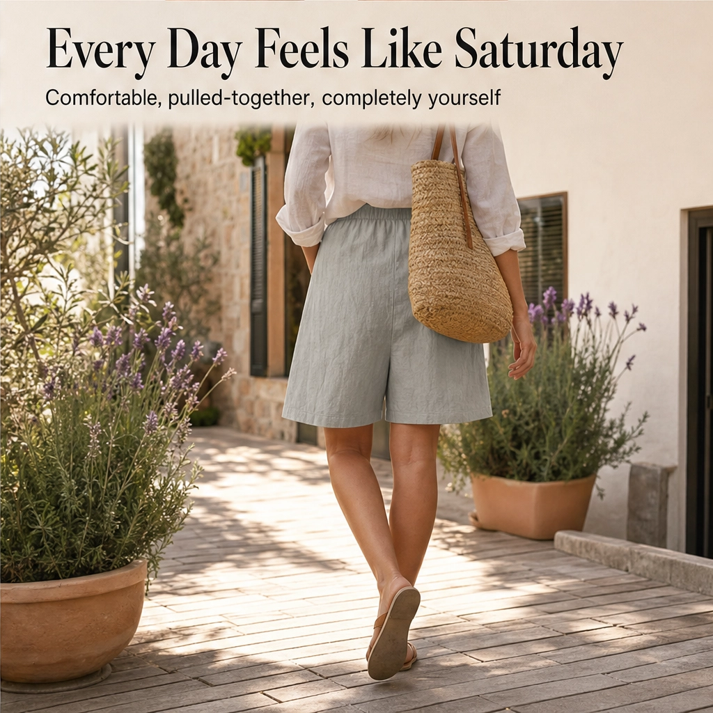 Willow™ – Breezy Wrap-Front Skort with Pockets &amp; Elastic Waist + 50% OFF