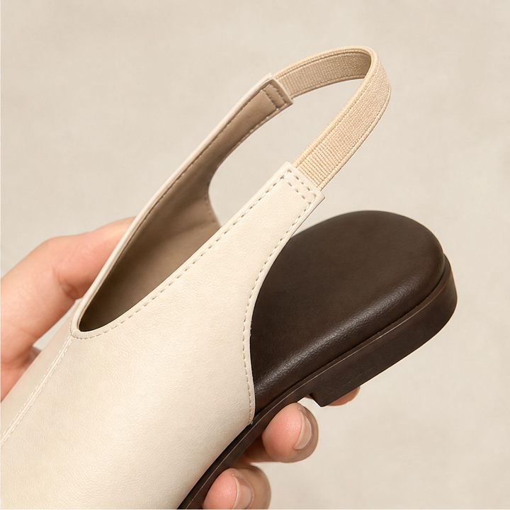 Salenza™ – Square-Toe Elastic Slingback Sandals for Women + 50% OFF