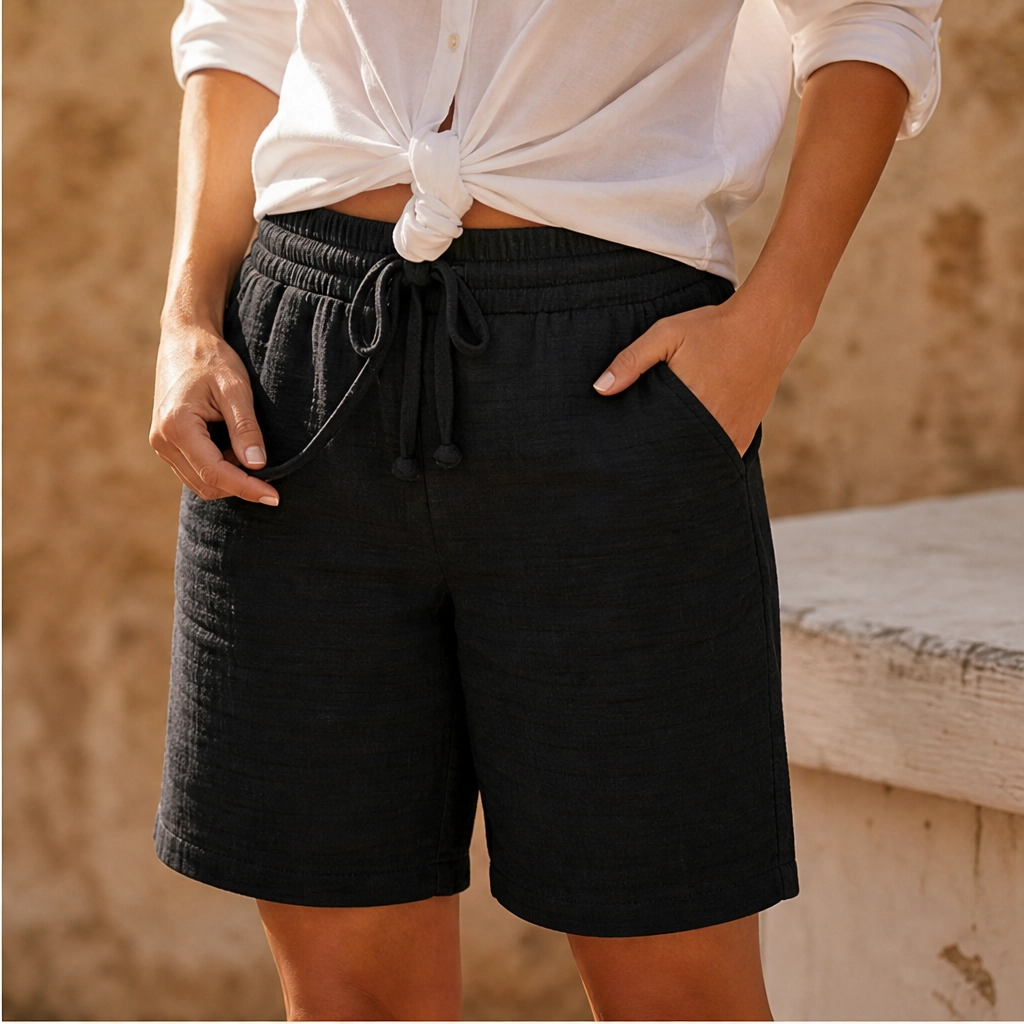 Breezelle™ – Adjustable-Waist Pocket Bermuda Shorts for Women + 50% OFF
