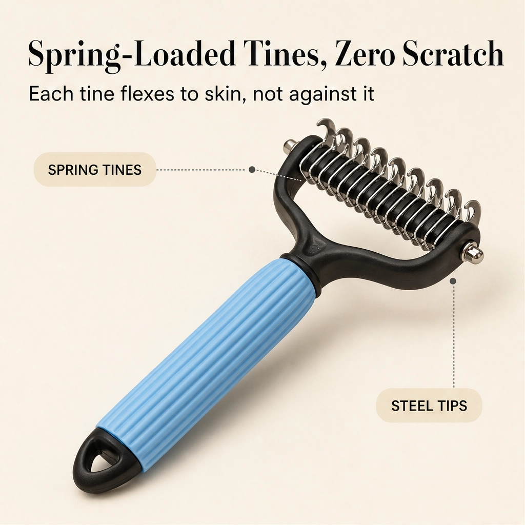 Furwell™ – Dual-Sided Dematting &amp; Deshedding Comb for Dogs &amp; Cats + 50% OFF