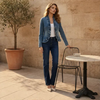 Wisteria™ – Ruffle-Trim Open-Front Lightweight Denim Jacket + 50% OFF