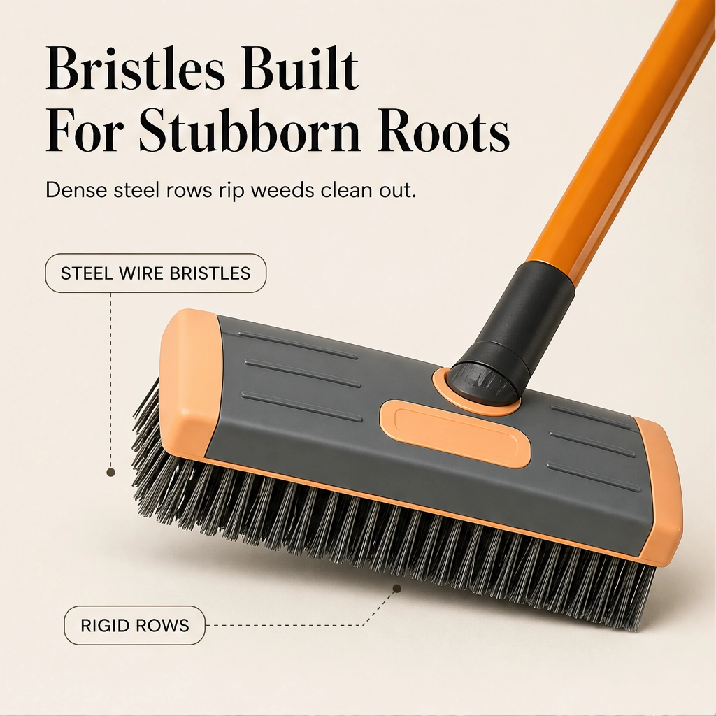 Mossridge™ – 3-in-1 Stand-Up Wire Brush Weed Remover for Patios &amp; Pavers + 50% OFF