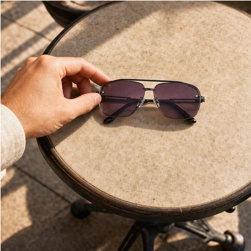 Halsted™ – Retro Double-Bridge Metal Frame Sunglasses with UV400 Protection + 50% OFF