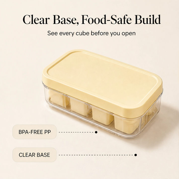 Snapfrost™ – Easy-Release 6-Cube Mini Ice Tray with Leak-Proof Lid + 50% OFF
