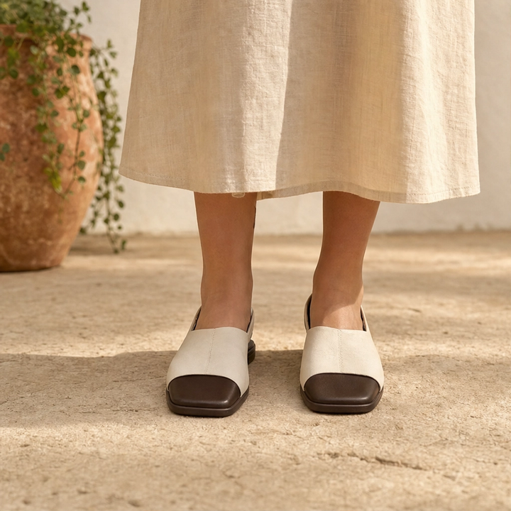 Salenza™ – Square-Toe Elastic Slingback Sandals for Women + 50% OFF