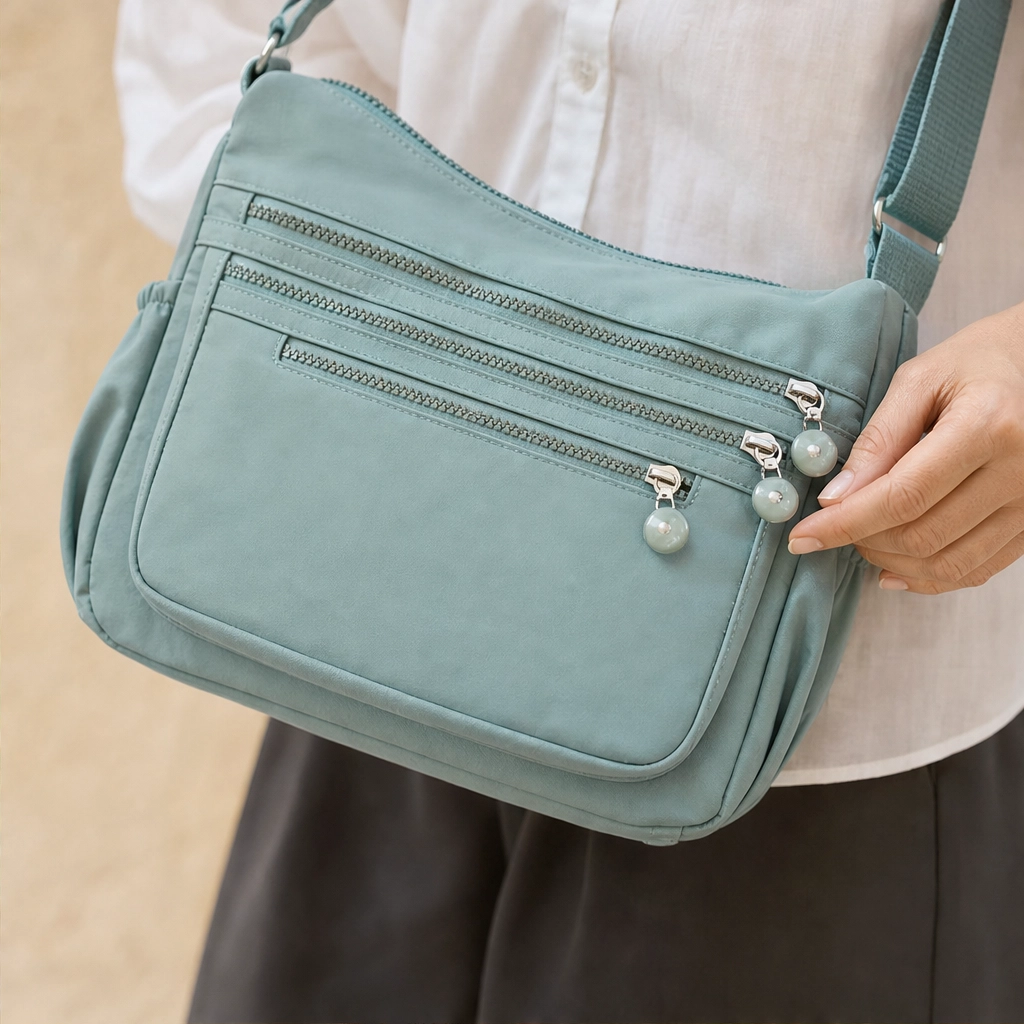 Willowbrook™ – Lightweight 4-Pocket Nylon Crossbody Bag + 50% OFF