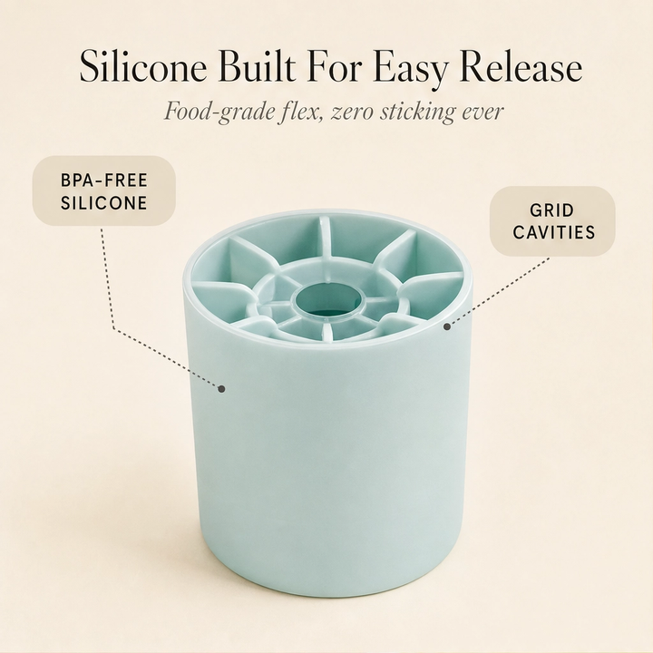 Frostwick™ – Press-to-Release Silicone Ice Cube Cup with Snap-Out Cubes &amp; Stackable Design + 50% OFF