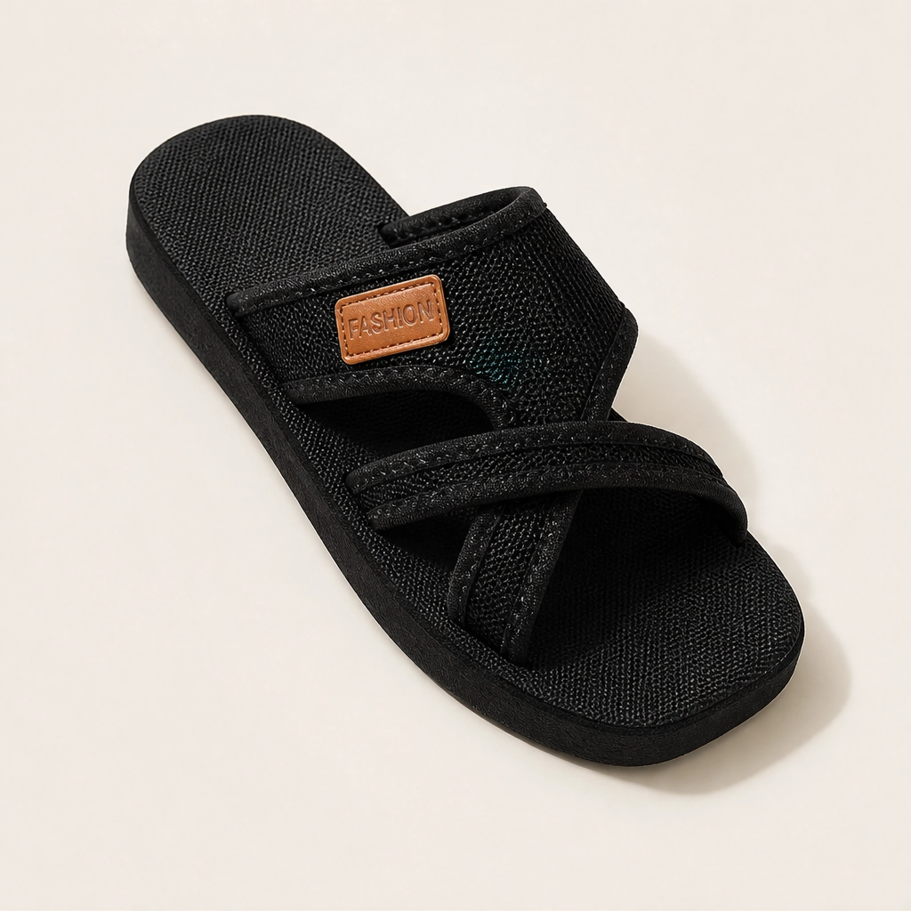 Driftwell™ – Crossband Slip-On Slide Sandals for Effortless Summer Comfort + 50% OFF