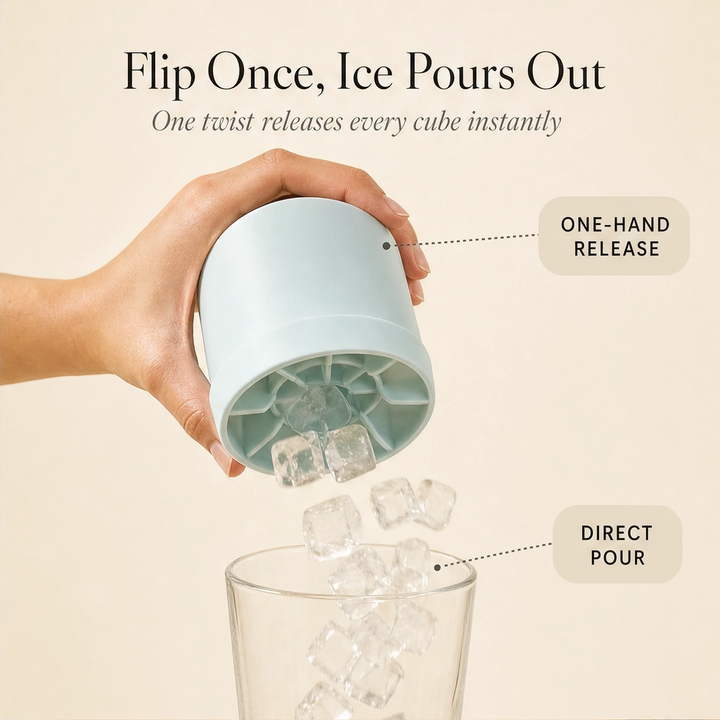 Frostwick™ – Press-to-Release Silicone Ice Cube Cup with Snap-Out Cubes &amp; Stackable Design + 50% OFF