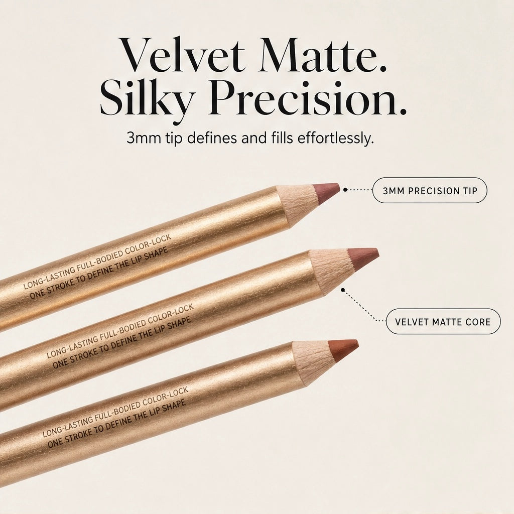 Pouté™ – Velvet Matte Lip Liner Set | 12 Smudge-Proof Shades + 50% OFF