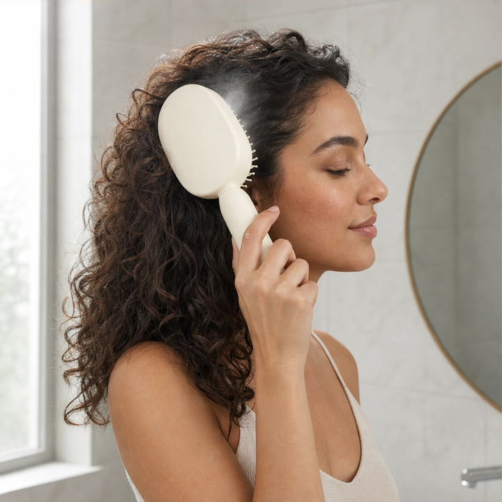 Glissette™ – 2-in-1 Misting Detangle &amp; Massage Hair Brush + 50% OFF