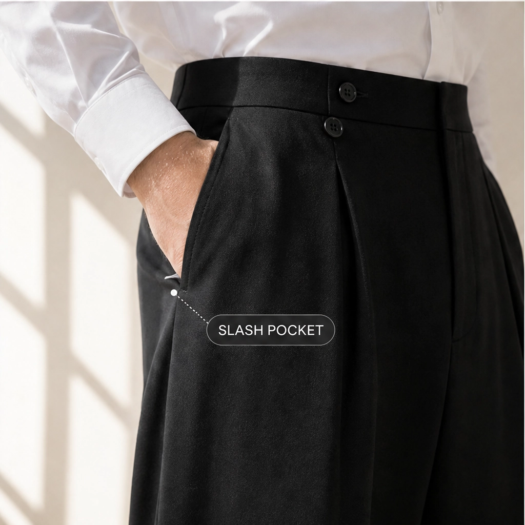 Beckford™ – Pleated Wide-Leg Suit Pants, Wrinkle-Resistant Drape Fabric + 50% OFF