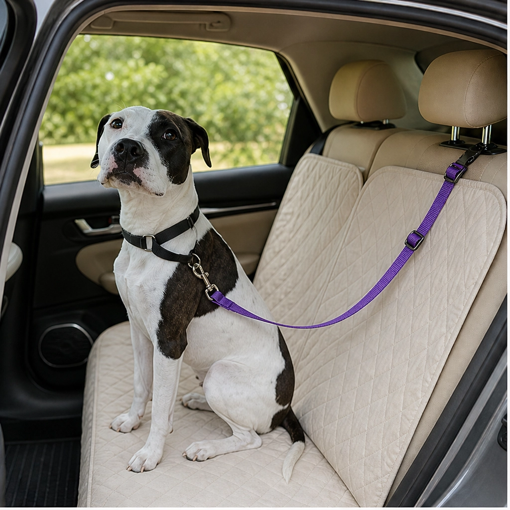 Anchorpaw™ – 2-in-1 Adjustable Dog Car Seat Belt &amp; Walking Leash + 50% OFF