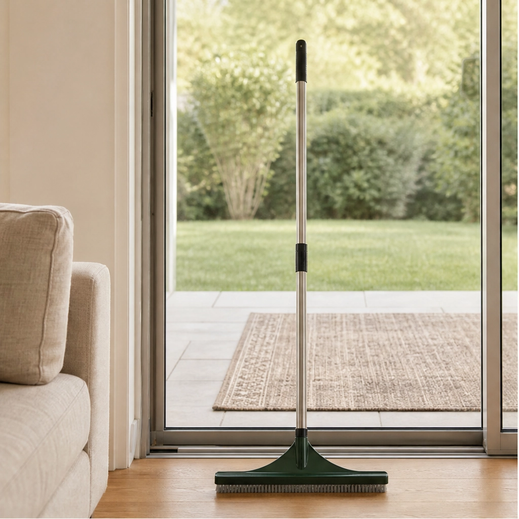 TurfCraft™ – Telescopic Wide-Head Grooming Rake for Turf, Carpet &amp; Lawn + 50% OFF
