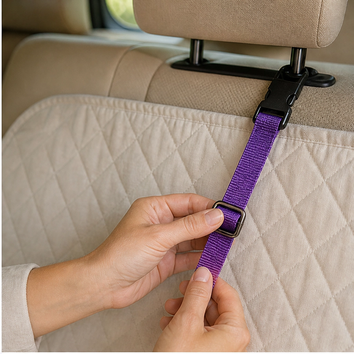 Anchorpaw™ – 2-in-1 Adjustable Dog Car Seat Belt &amp; Walking Leash + 50% OFF