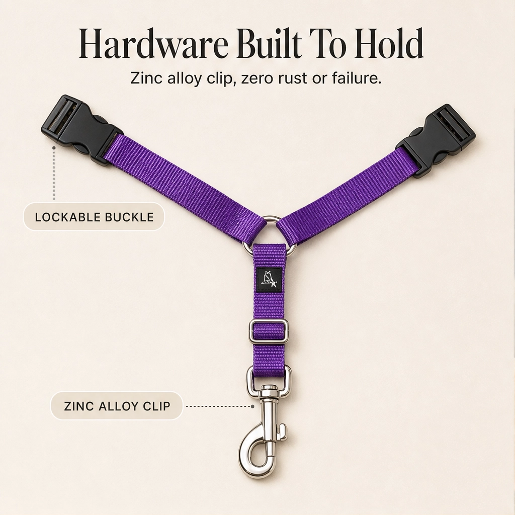 Anchorpaw™ – 2-in-1 Adjustable Dog Car Seat Belt &amp; Walking Leash + 50% OFF