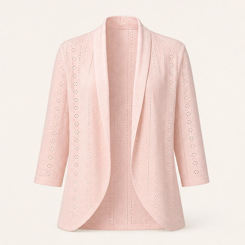 Aerelle™ – Breathable Eyelet Lightweight Summer Cardigan + 50% OFF