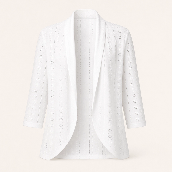Aerelle™ – Breathable Eyelet Lightweight Summer Cardigan + 50% OFF