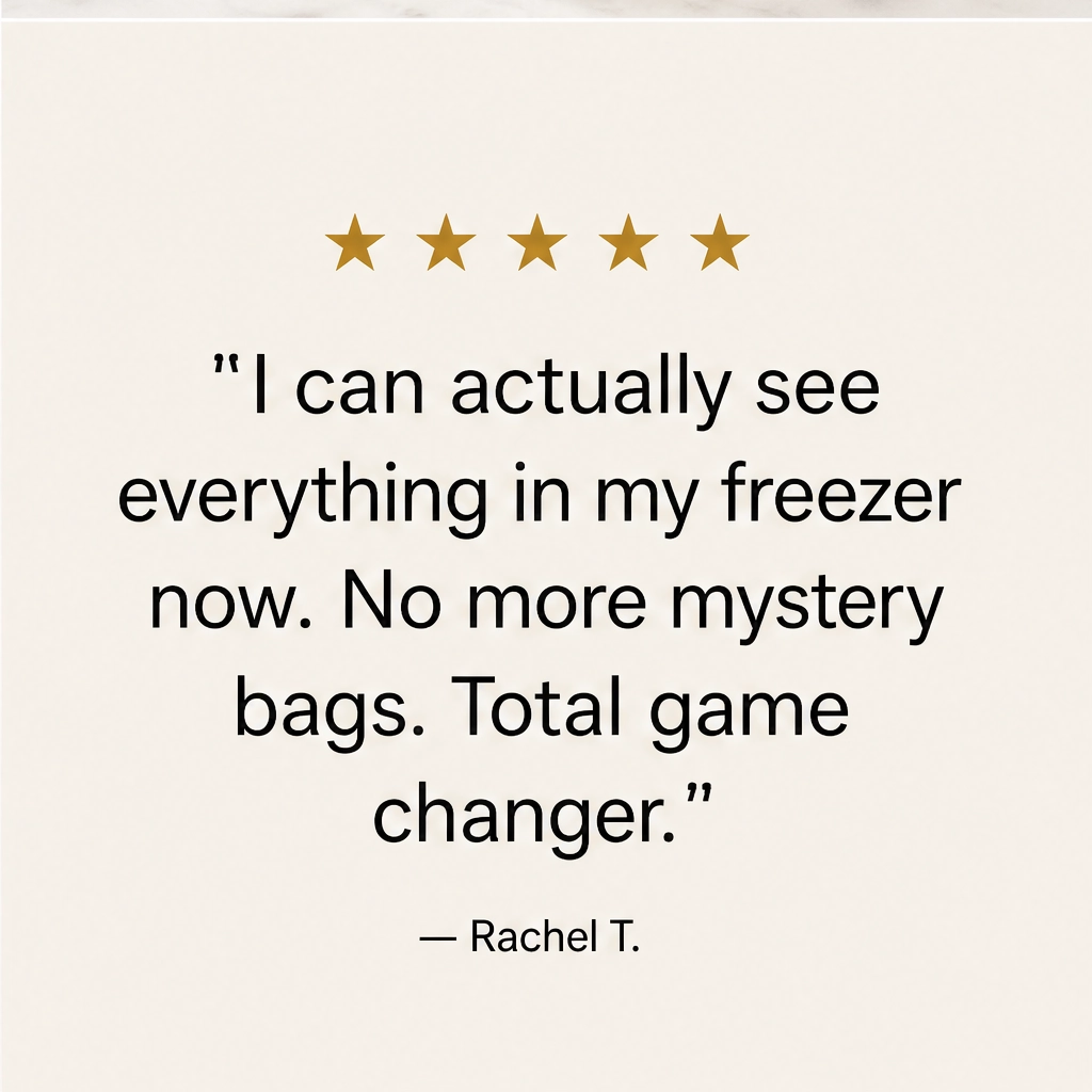 Clearnook™ – Crystal-Clear Stackable Freezer &amp; Fridge Storage Bins with Handles + 50% OFF