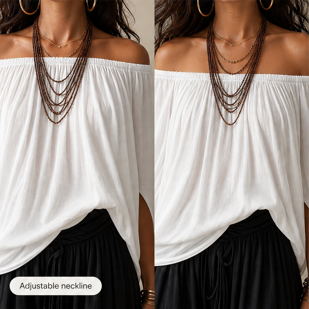 Sienne™ – Off-Shoulder Top &amp; Lantern Pants 2-Piece Set + 50% OFF