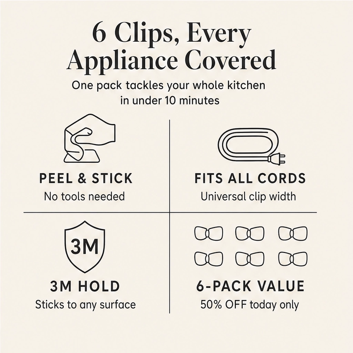 Stowen – Stick-On Cord Winder for Tidy, Tangle-Free Appliance Cables + 50% OFF