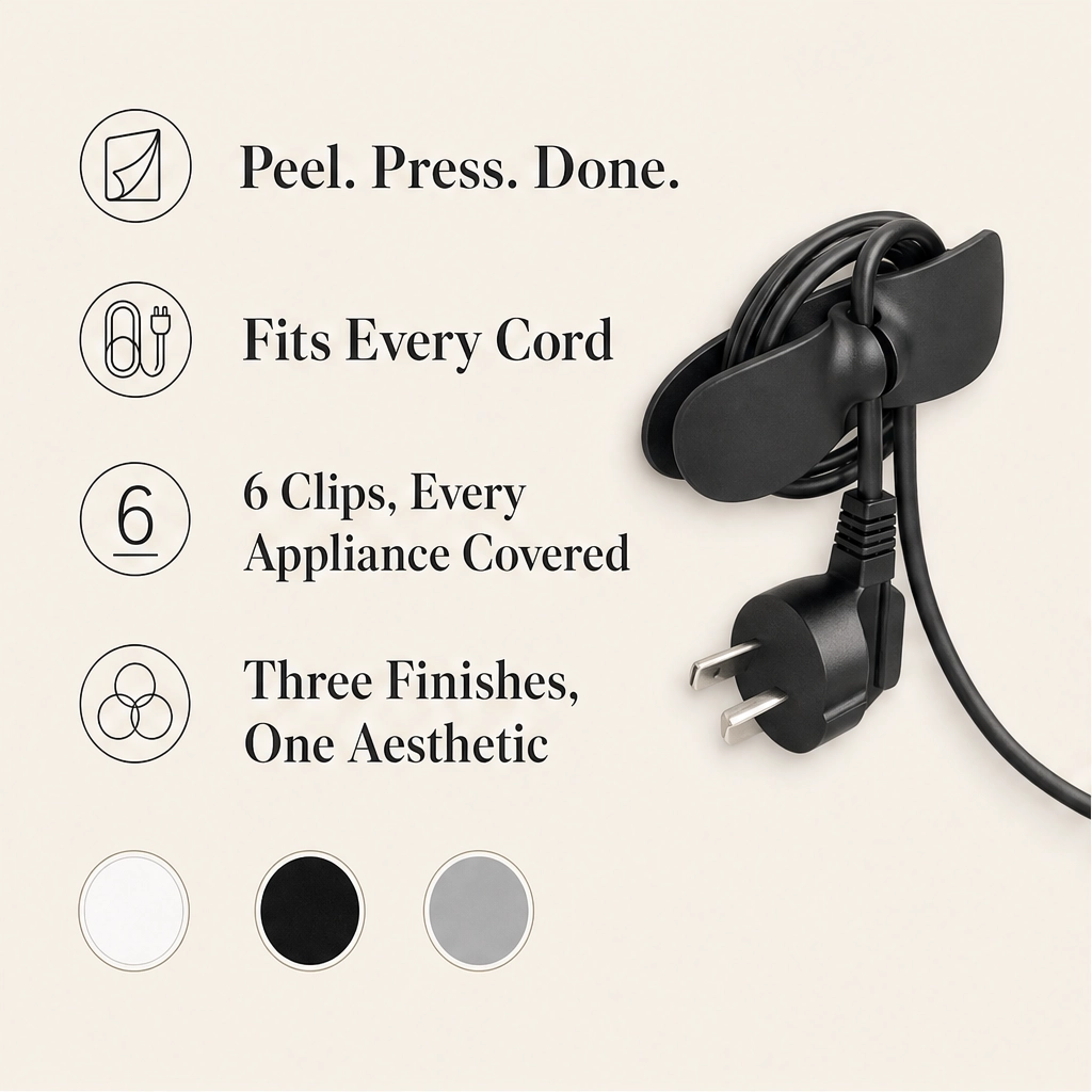 Stowen – Stick-On Cord Winder for Tidy, Tangle-Free Appliance Cables + 50% OFF
