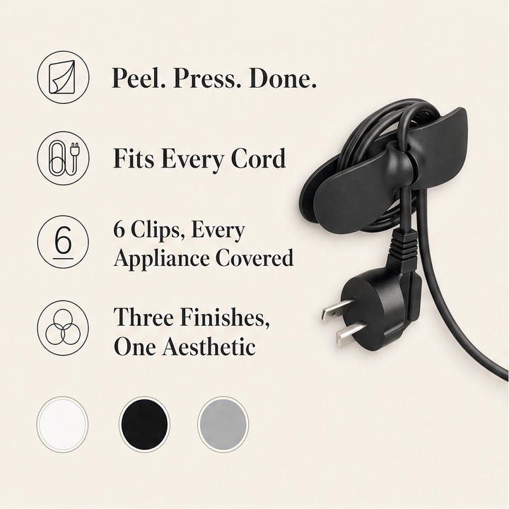 Stowen – Stick-On Cord Winder for Tidy, Tangle-Free Appliance Cables + 50% OFF