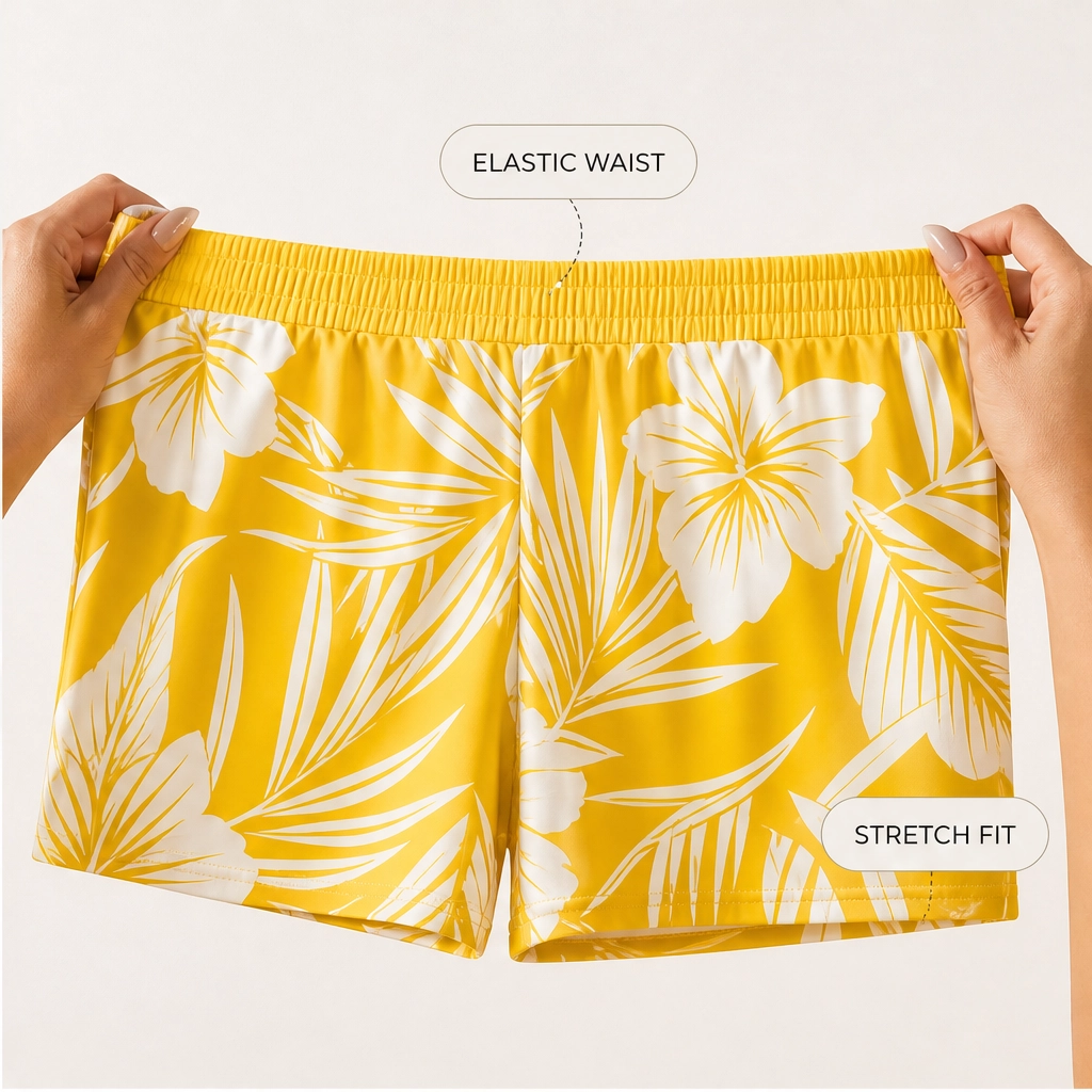 Sundrift™ – Tummy-Smoothing Twist-Front Tankini &amp; Boxer Short Swim Set + 50% OFF