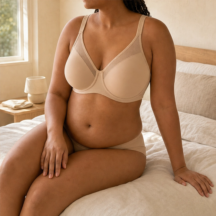 Soleva™ – Full-Coverage Wide-Band Comfort Minimizer Bra + 50% OFF