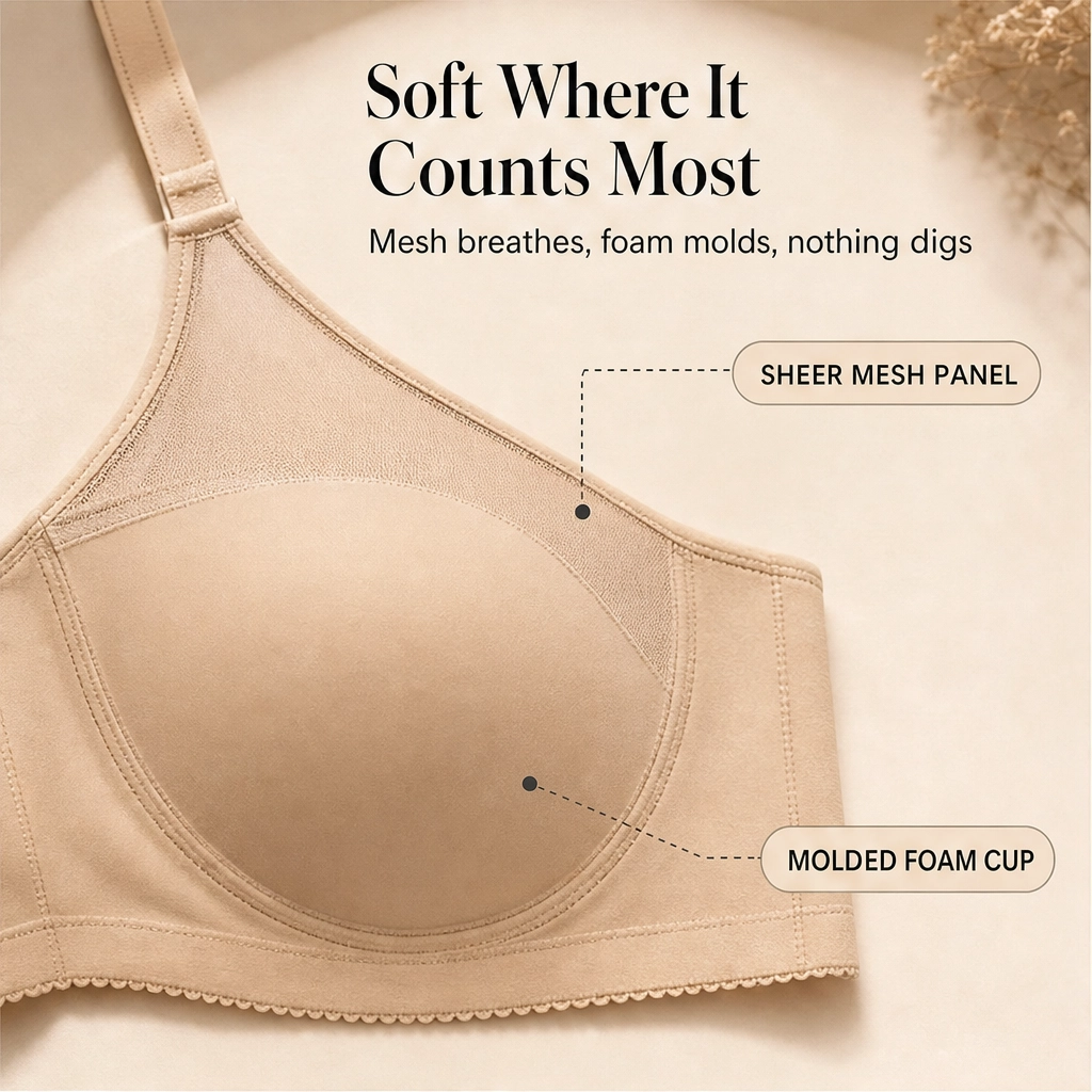 Soleva™ – Full-Coverage Wide-Band Comfort Minimizer Bra + 50% OFF