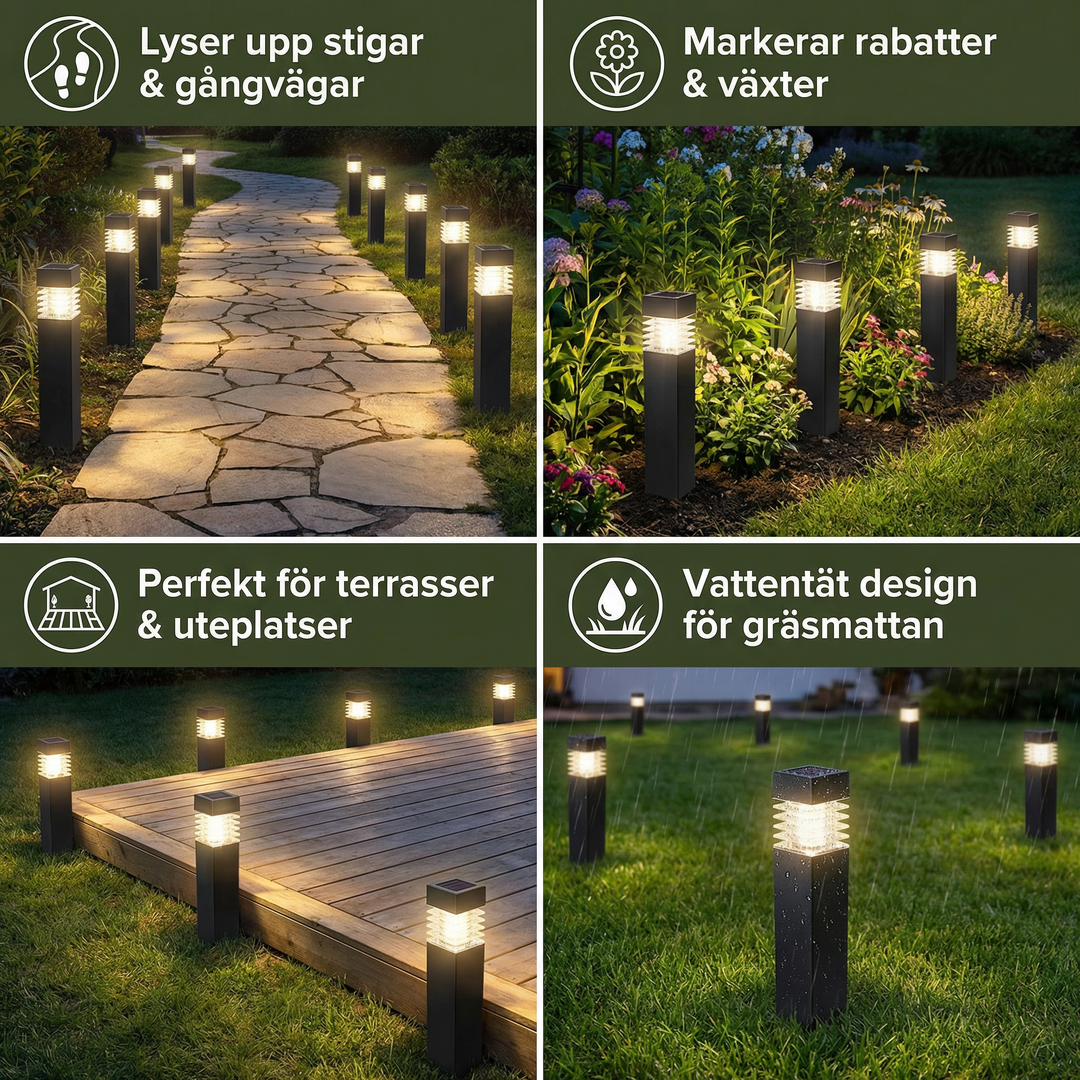The AuraGlow Solar Ground Lights — Effortless Garden Ambiance + 50% OFF