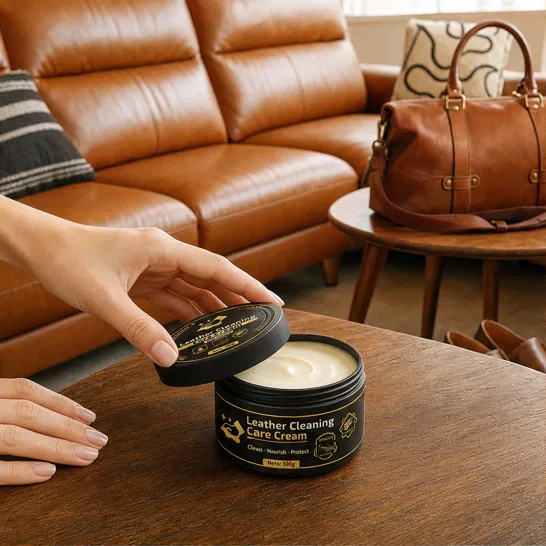 Hidewell – Clean, Nourish &amp; Protect All-in-One Leather Care Cream with Sponge + 50% OFF