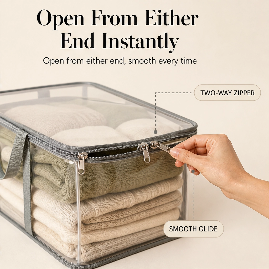 Stackholm™ – Clear Heavy-Duty Stackable Storage Bag for Clothes, Bedding &amp; Moving + 50% OFF