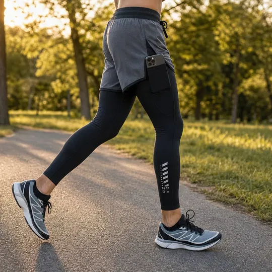 Strydex™ – 2-in-1 Compression Running Tights with Built-In Shorts &amp; Hidden Phone Pocket + 50% OFF