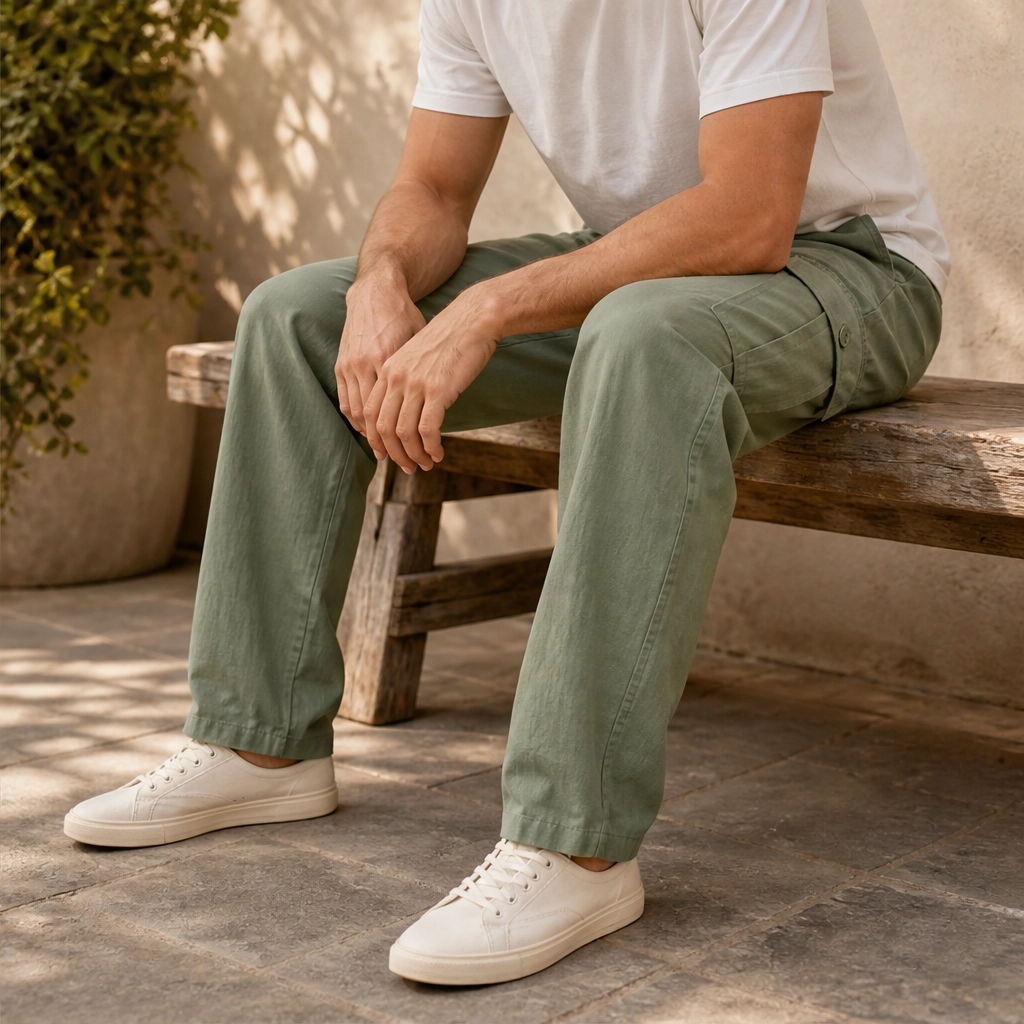 Driftwell™ – Breathable Cotton-Linen Wide-Leg Cargo Pants + 50% OFF