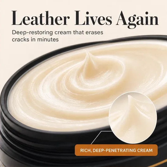 Hidewell – Clean, Nourish &amp; Protect All-in-One Leather Care Cream with Sponge + 50% OFF
