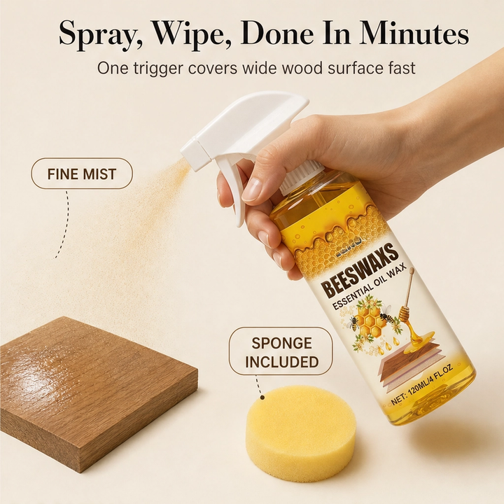 Beeswick™ – Natural Beeswax Wood Polish &amp; Conditioner Spray + 50% OFF